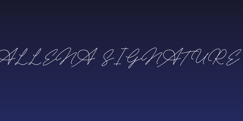Allena Signature Social Header