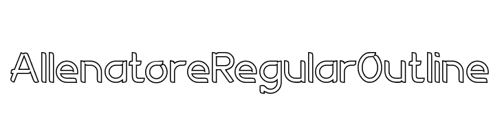 AllenatoreRegularOutline  免费字体下载