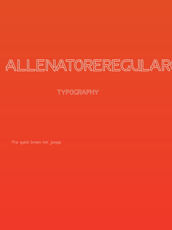 AllenatoreRegularOutline Poster