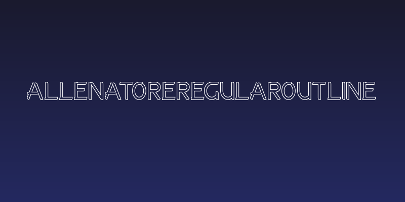 AllenatoreRegularOutline Social Header