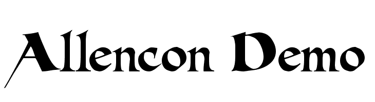 Allencon Demo  font caratteri gratis