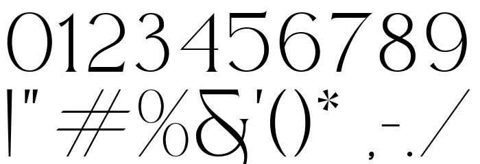 Allenia Regular Font OTHER CHARS