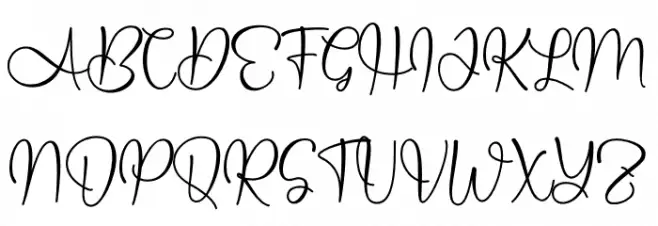 Allenisa - Personal Use フォント 大文字