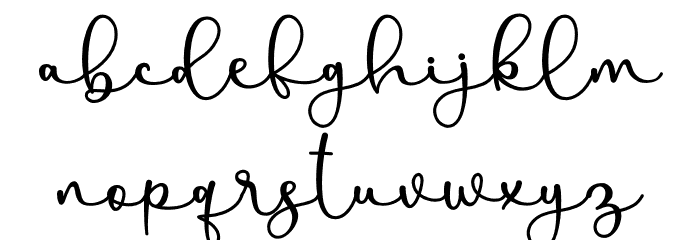 Allenisa - Personal Use Font LOWERCASE