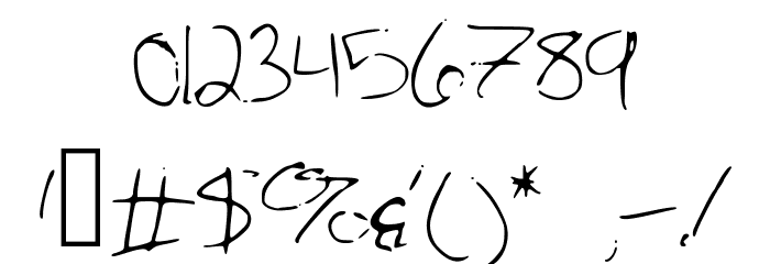 AllensMess Font OTHER CHARS