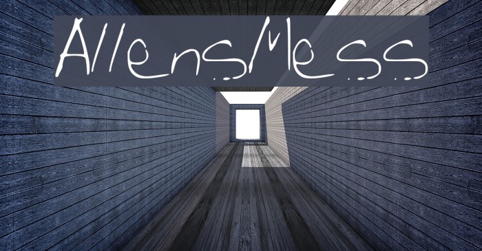AllensMess Font examples