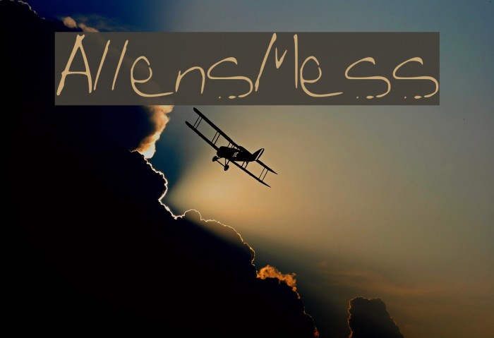 AllensMess Font examples