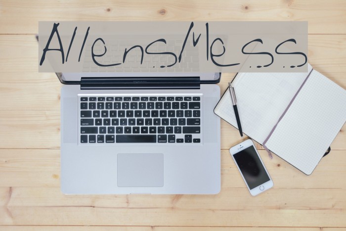 AllensMess Font examples