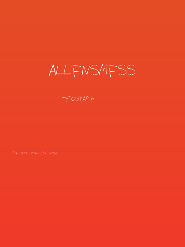 AllensMess Poster