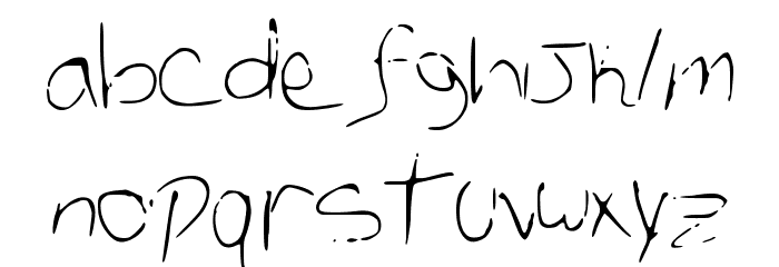 AllensMess Font LOWERCASE