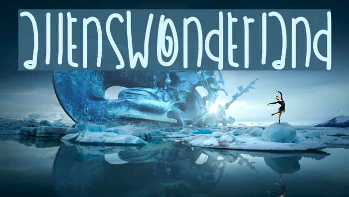 AllensWonderland Font examples
