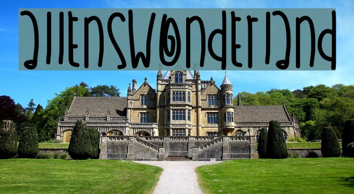 AllensWonderland Font examples