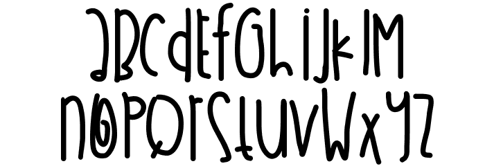AllensWonderland Font LOWERCASE