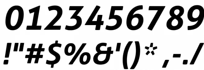 Aller Bold Italic Font Alte caractere