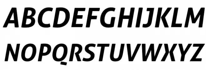 Aller Bold Italic フォント 大文字