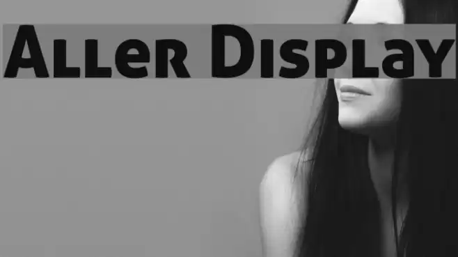 Aller Display Caratteri examples