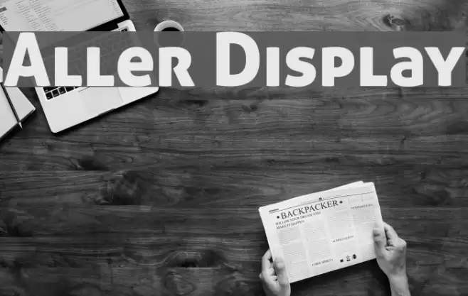 Aller Display Caratteri examples