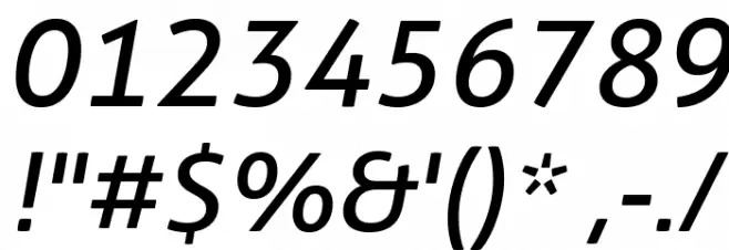 Aller Italic  