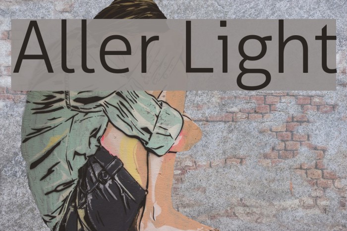 Aller Light Font examples