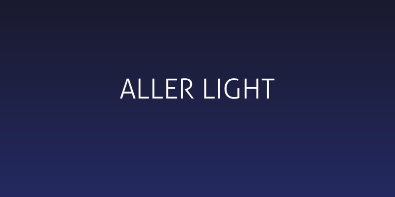 Aller Light Social Header