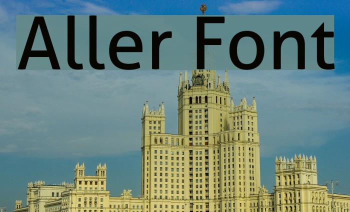 Aller Font examples
