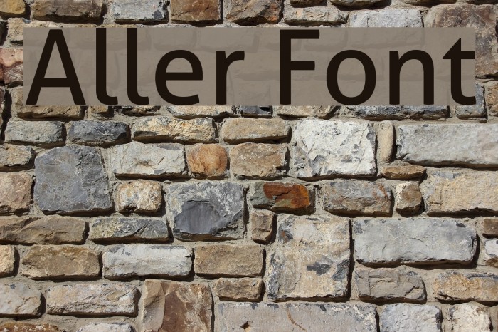 Aller Font examples