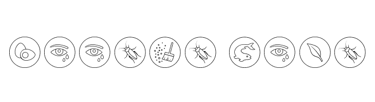 Allergen Outline Font