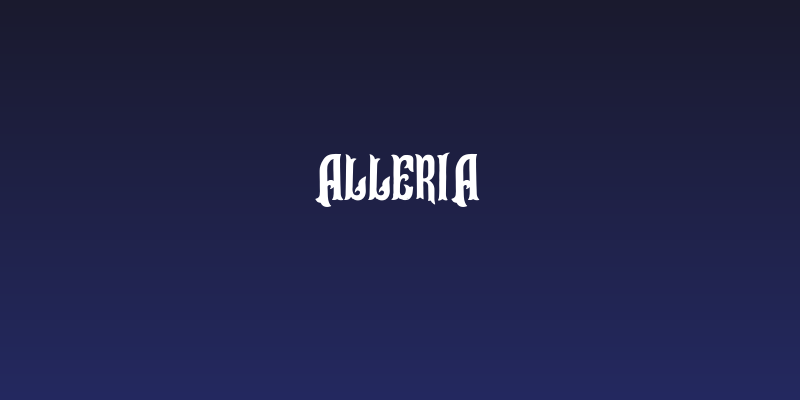 Alleria Social Header
