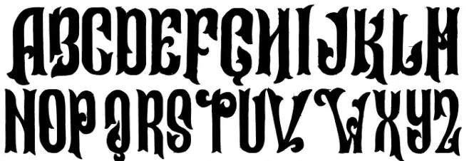 Alleria Font LOWERCASE
