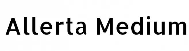 Allerta Medium  Descarca Fonturi Gratis