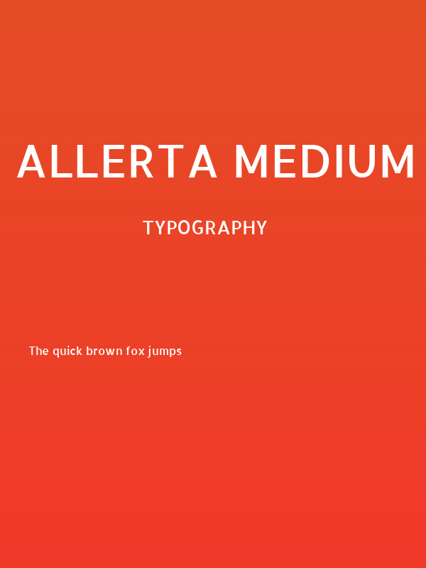 Allerta Medium Poster