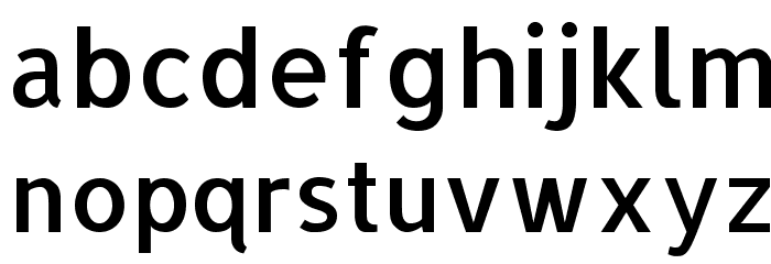 Allerta Medium Font LOWERCASE
