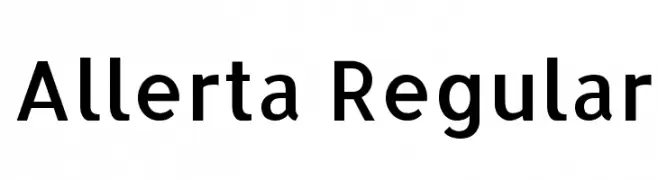 Allerta Regular  Fuentes Gratis Descargar
