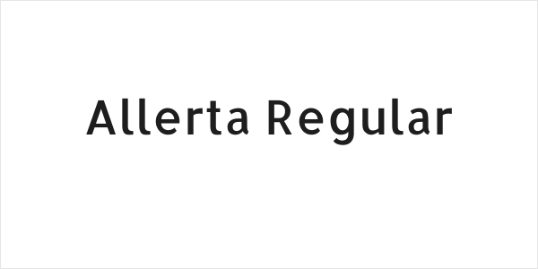 Allerta Regular Logo