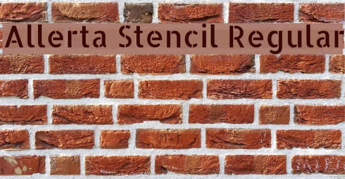 Allerta Stencil Regular Font examples