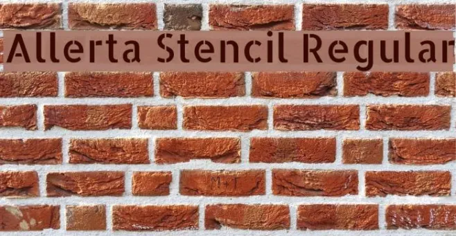 Allerta Stencil Regular Example 1