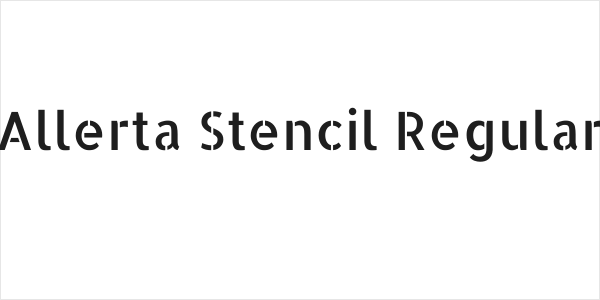 Allerta Stencil Regular Logo