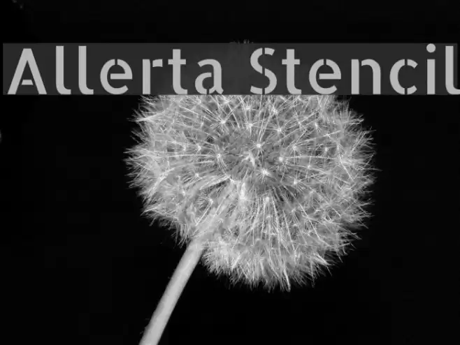 Allerta Stencil Font examples