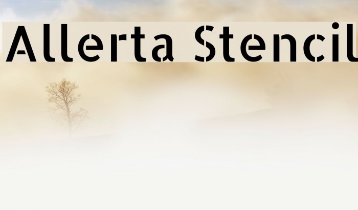 Allerta Stencil Font examples