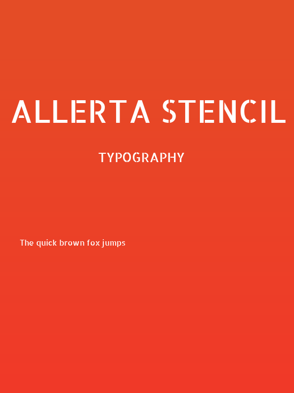 Allerta Stencil Poster