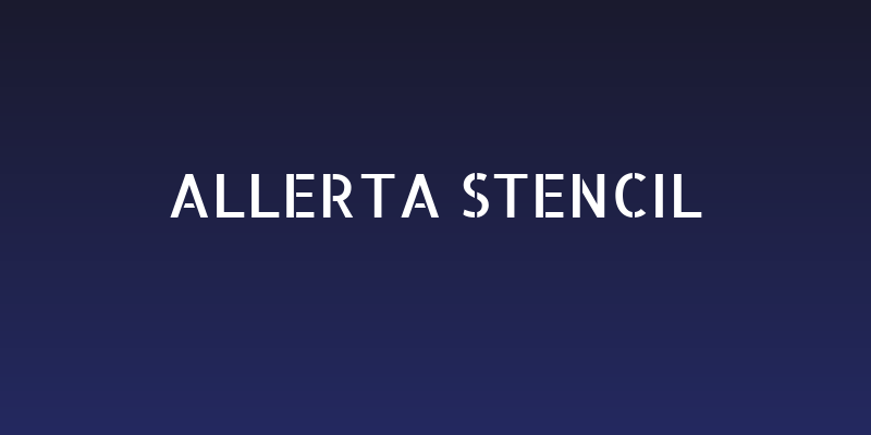 Allerta Stencil Social Header