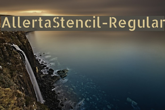 AllertaStencil-Regular Font examples