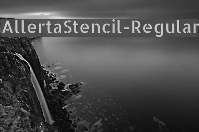 AllertaStencil-Regular Font examples