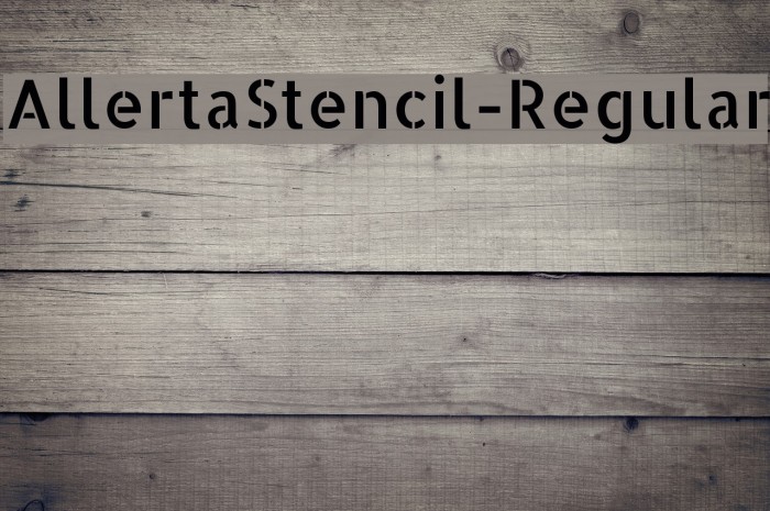 AllertaStencil-Regular Font examples