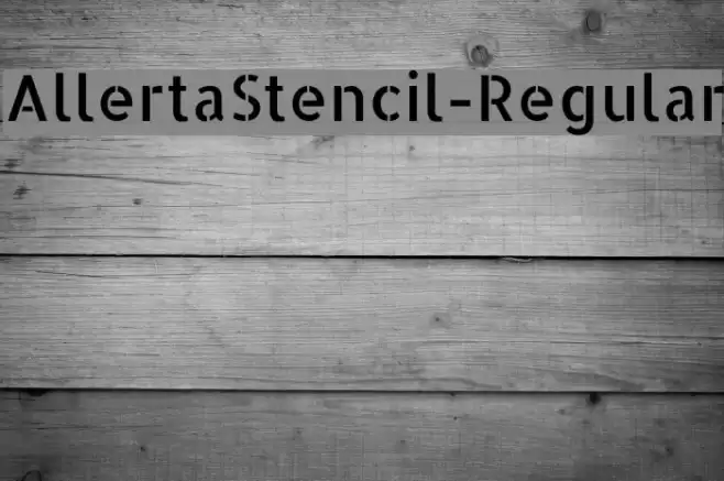 AllertaStencil-Regular Font examples