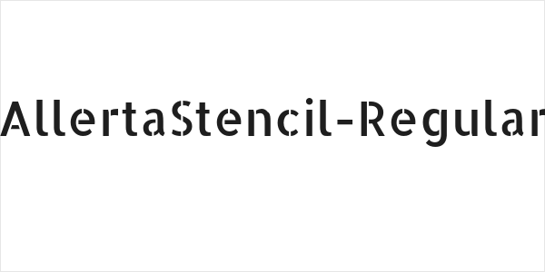 AllertaStencil-Regular Logo