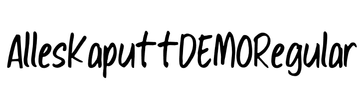Alles Kaputt DEMO Regular Free Fonts Download