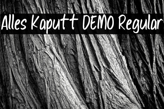 Alles Kaputt DEMO Regular Example 1