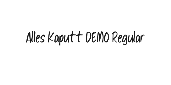 Alles Kaputt DEMO Regular Logo