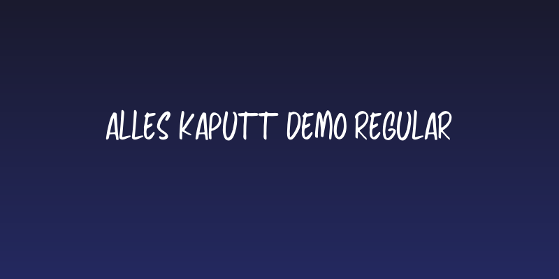 Alles Kaputt DEMO Regular Social Header